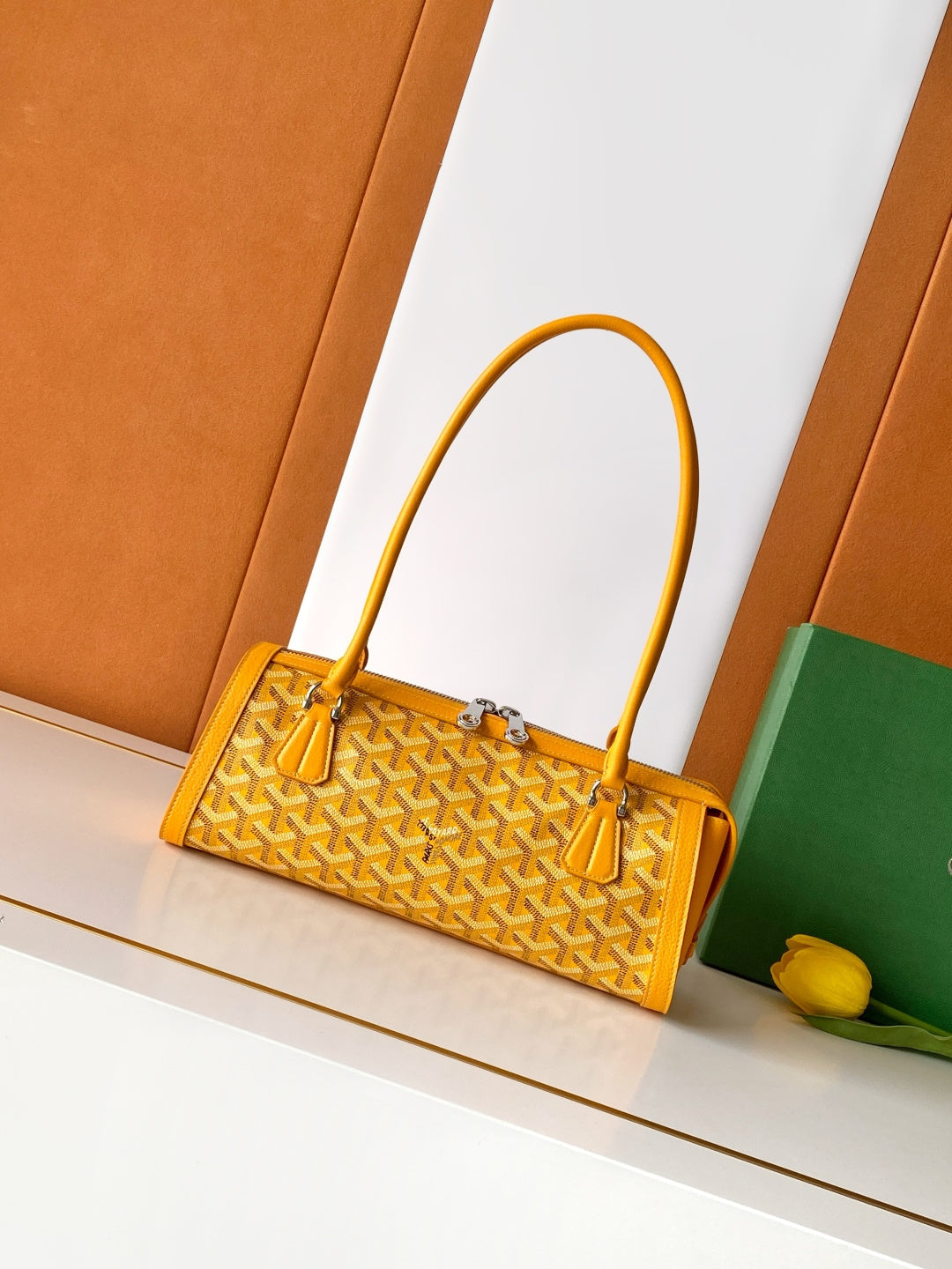 Goyard 2026 Bonbonniere Bag 30cm Canvas Cowhide