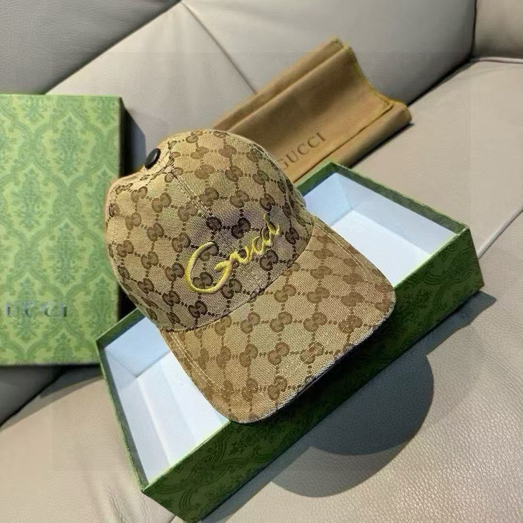Gucci Logo Denim Monogram Hat 211638