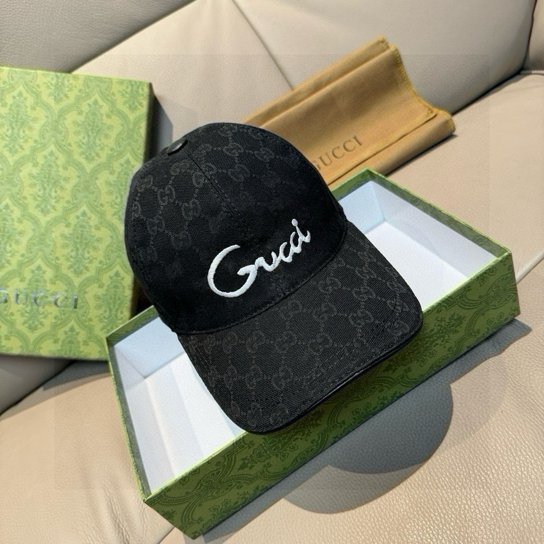 Gucci Logo Denim Monogram Hat 211638