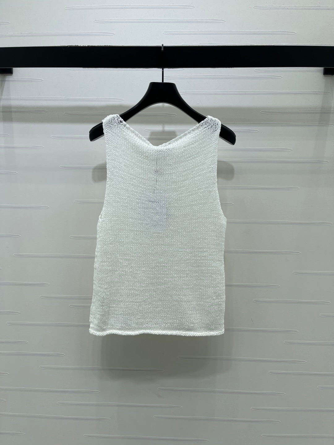 Chanel 2026 Vest Green and White Cotton
