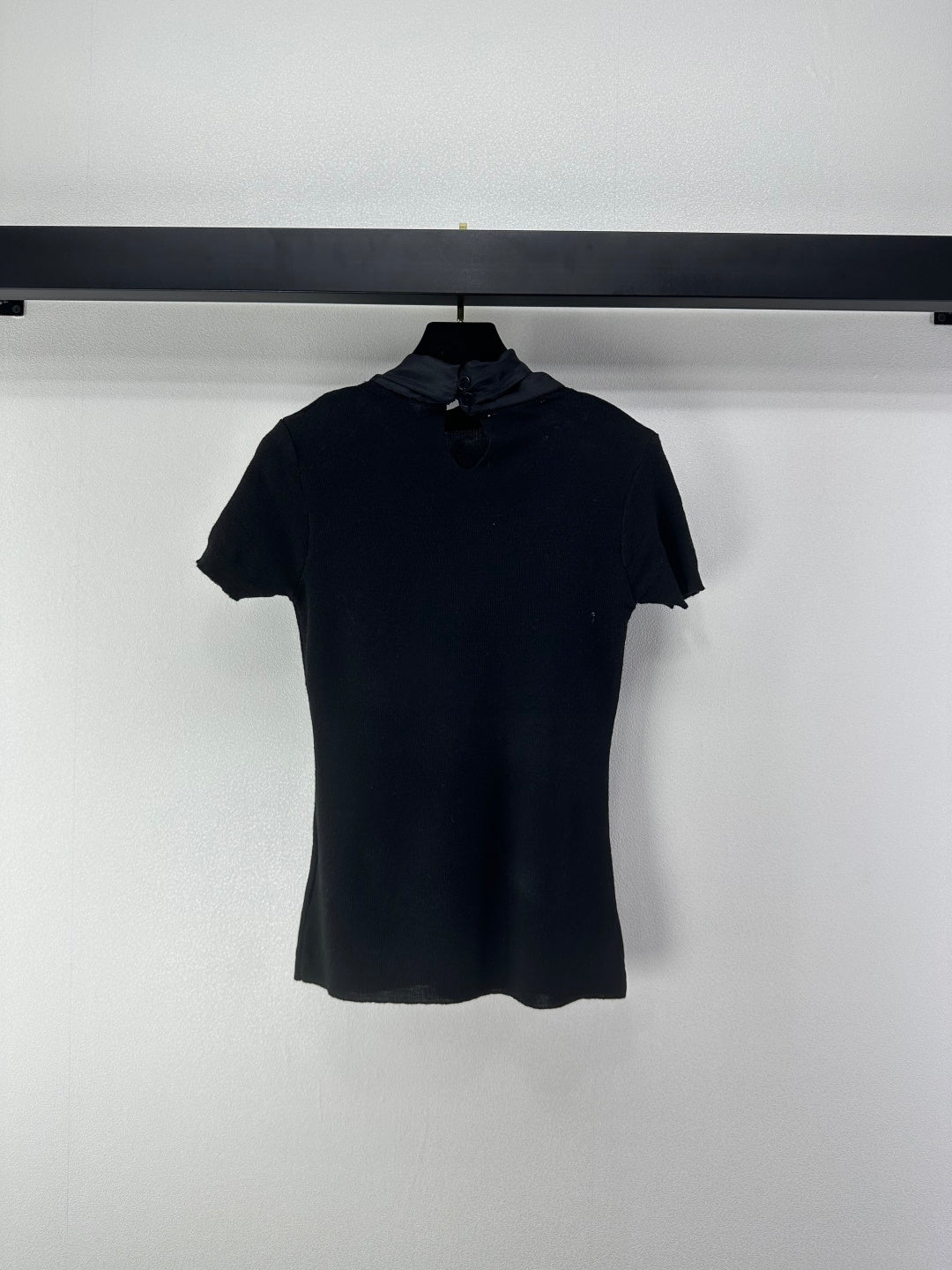 Chanel 2026 Knit Top With Bow Tie Viscose Nylon 361048
