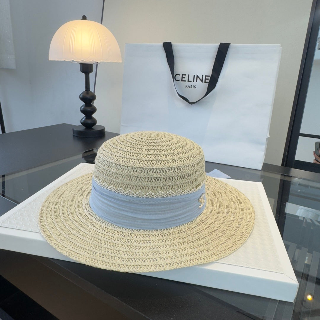 Celine Flat-top Straw Hat 262175