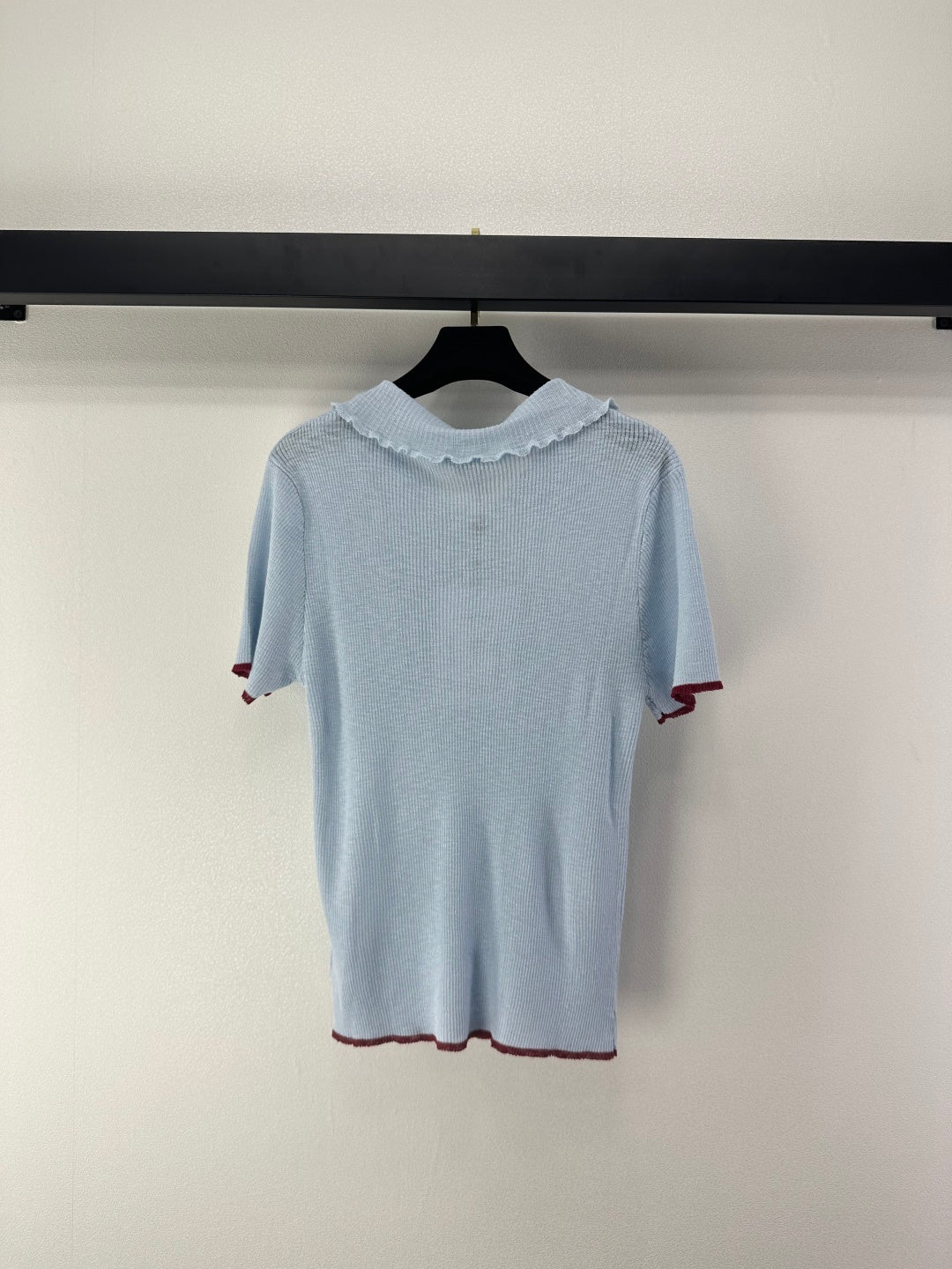 Chanel 2026 Knit Polo Shirt Acrylic 368378