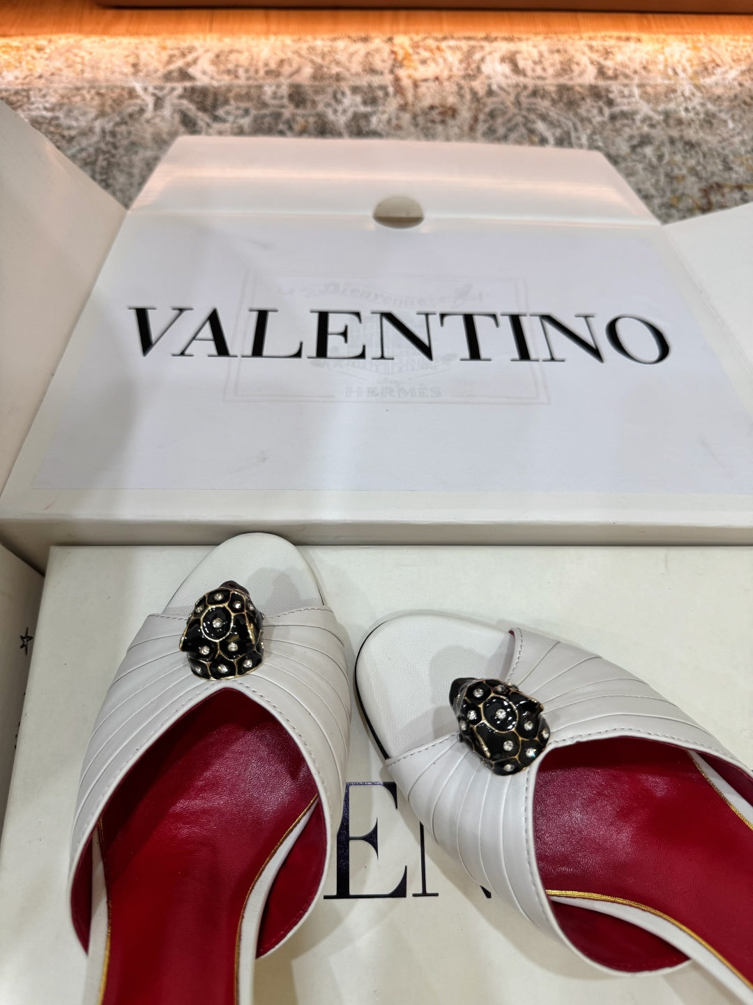 VT 26s Slide Sandals 55 Cowhide Leather 709648