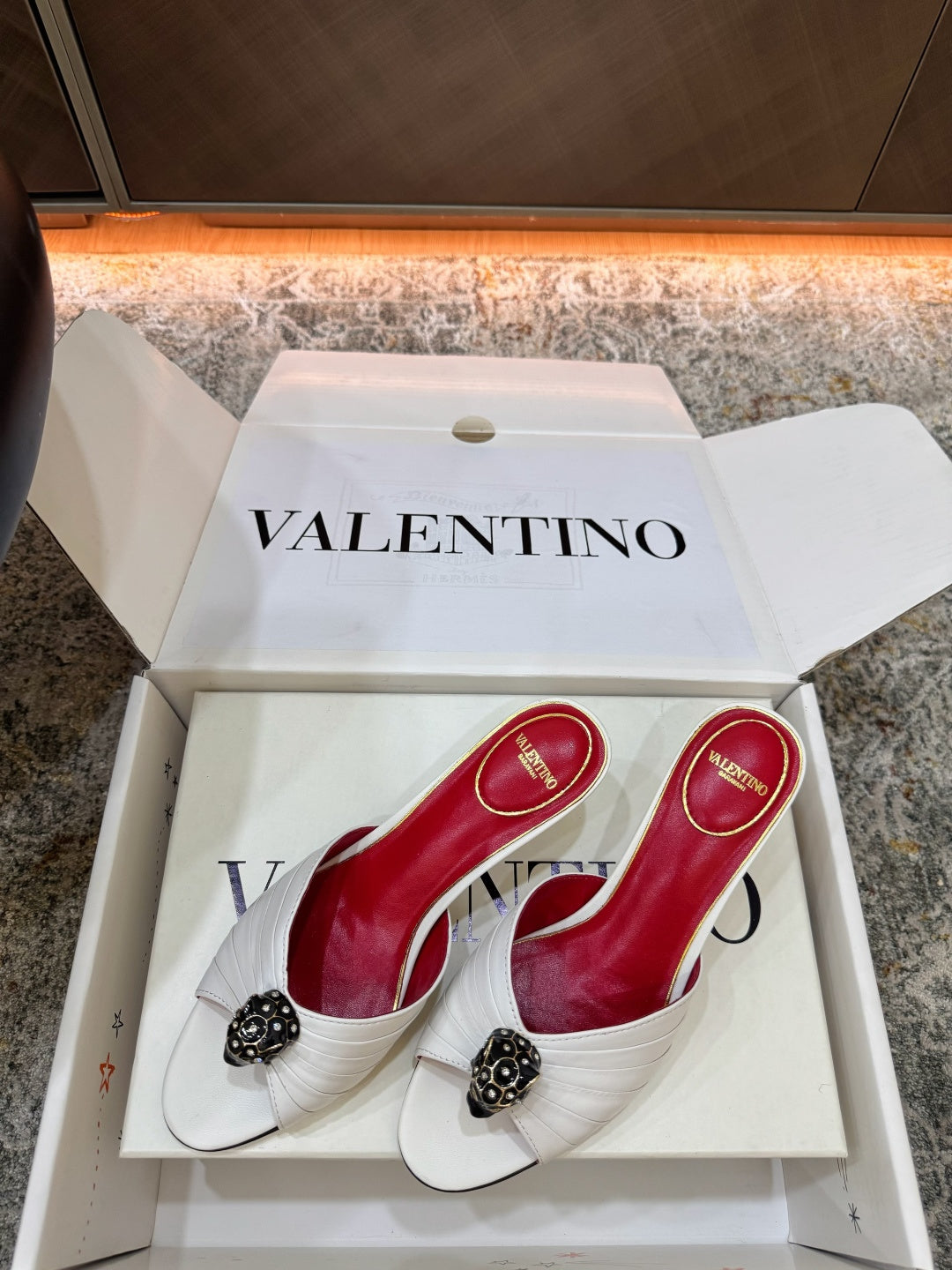VT 26s Slide Sandals 55 Cowhide Leather 709648
