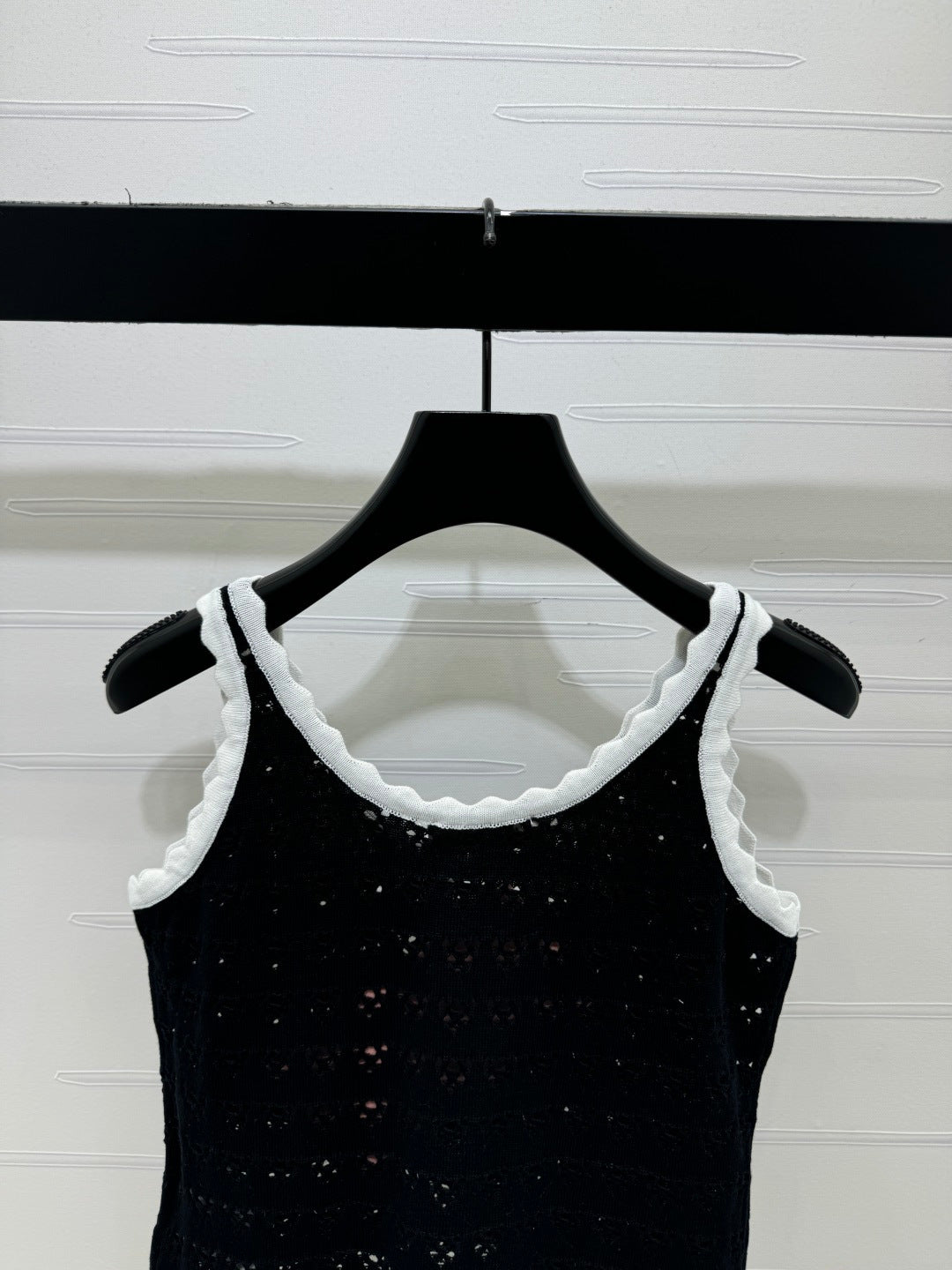 Miumiu 2026 Hollow-out Knitted Camisole Cotton 375026