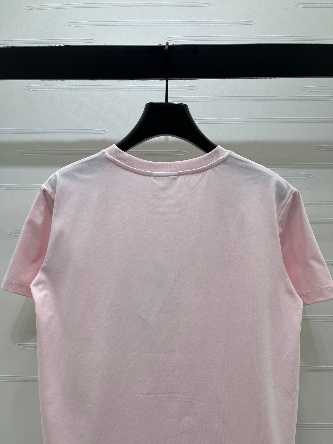 Dior 2026 Square Floral Embroidery Short-Sleeve T-Shirt Cotton 385378