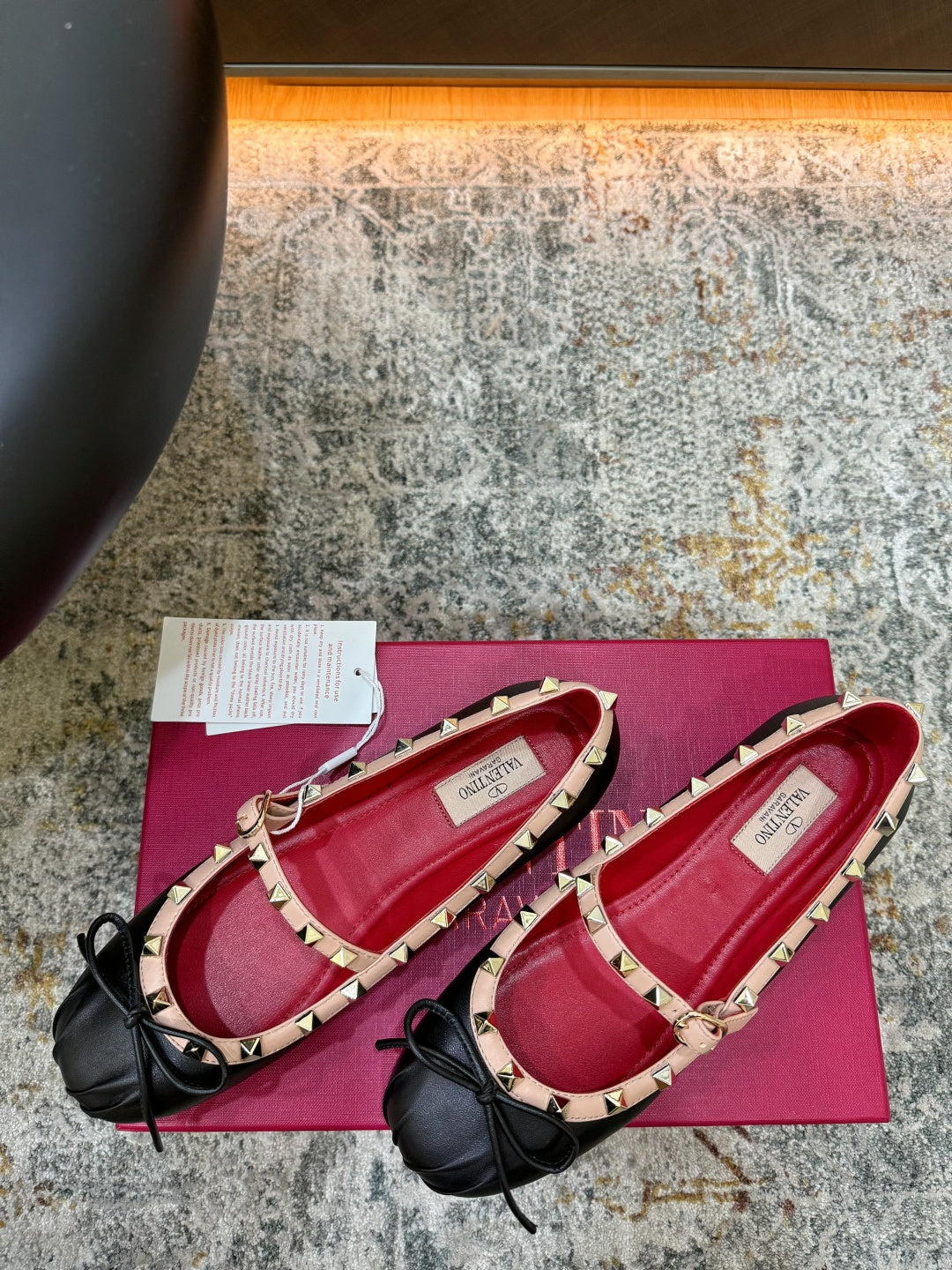 Valentino 2026 Rockstud Ballet Flat Patent Leather 881493