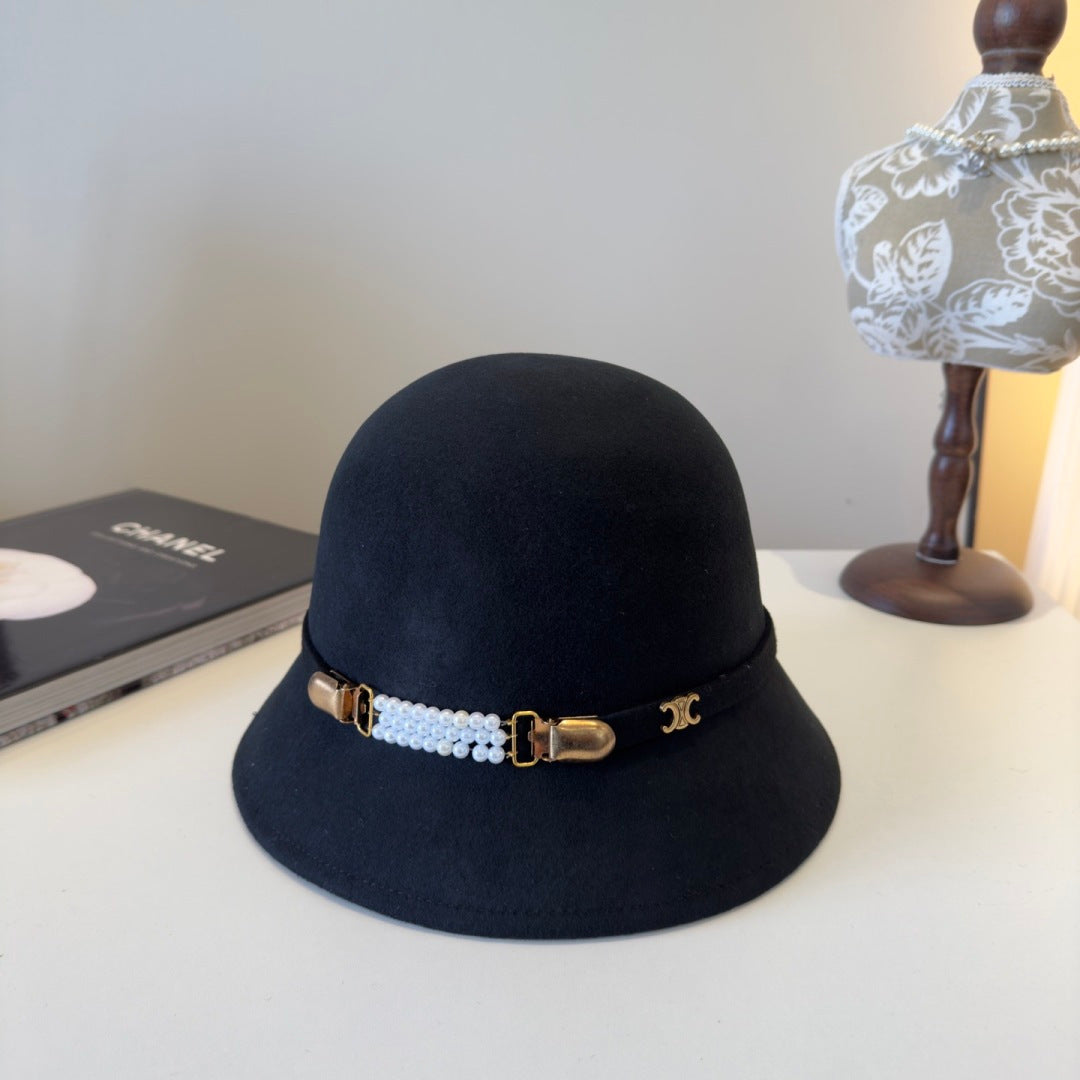 Celine Cashmere Bucket Hat 425557