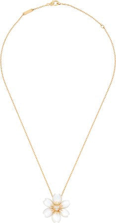 WHITE ROSE PEDANT NECKLACE