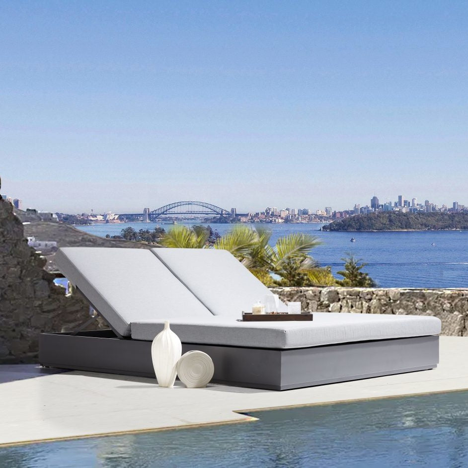 DekoLiving COP30502 Ficarazzi Rectangular Outdoor Patio Daybed