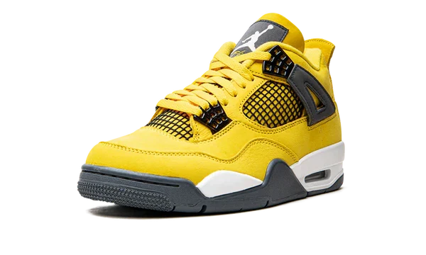 Nike Air Jordan 4 Yellow Black Suede 05