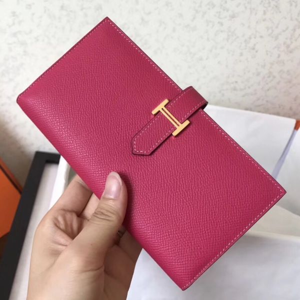 HM Peach Epsom Bearn 17,5 Gusset Wallet