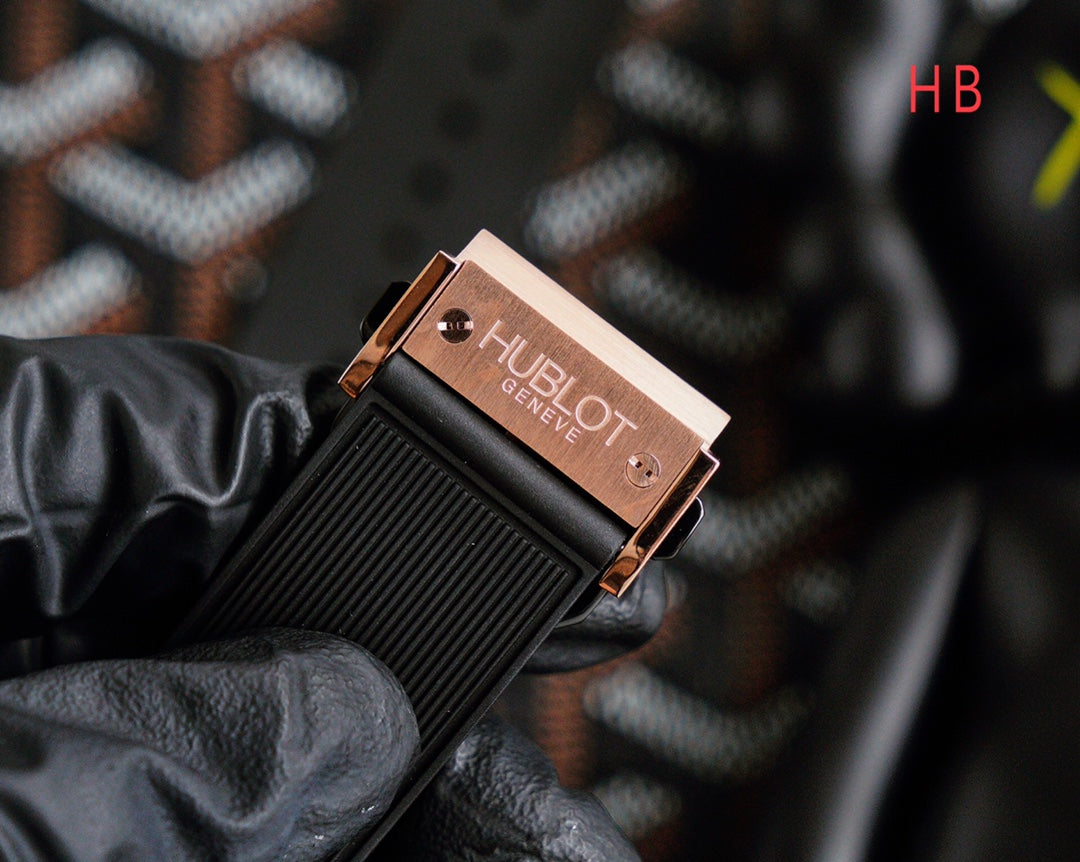 Hublot Spirit of Big Bang Rose Gold 42mm Watch Black Strap