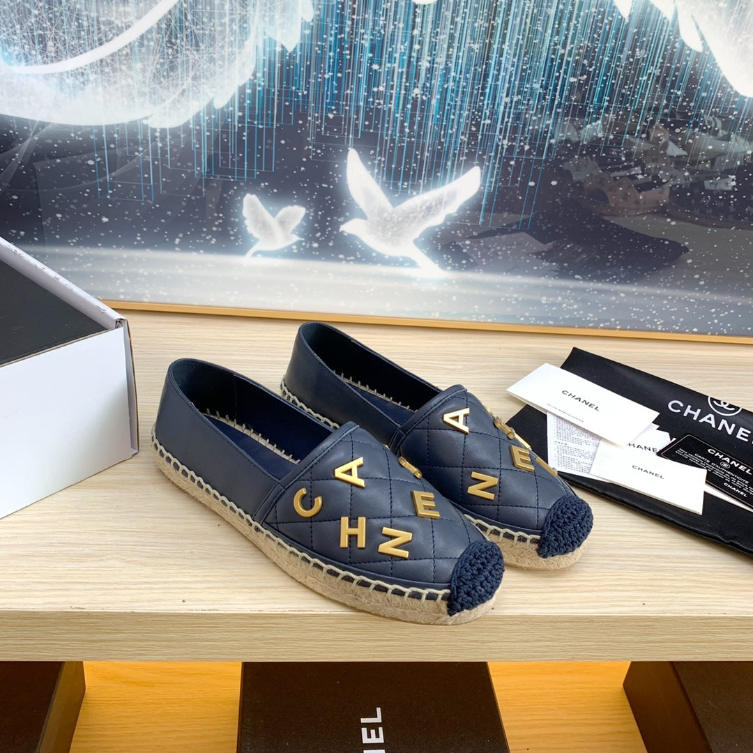 Chanel 2026 Summer Espadrille Shoes Patent Leather 825058