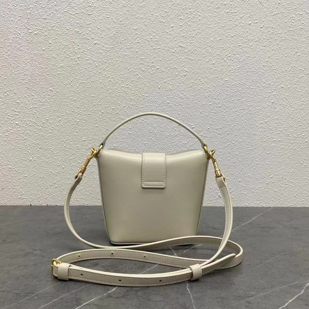 Celine 2026 Triomphe Arc De Bucket Bag 14cm Calfskin 281733