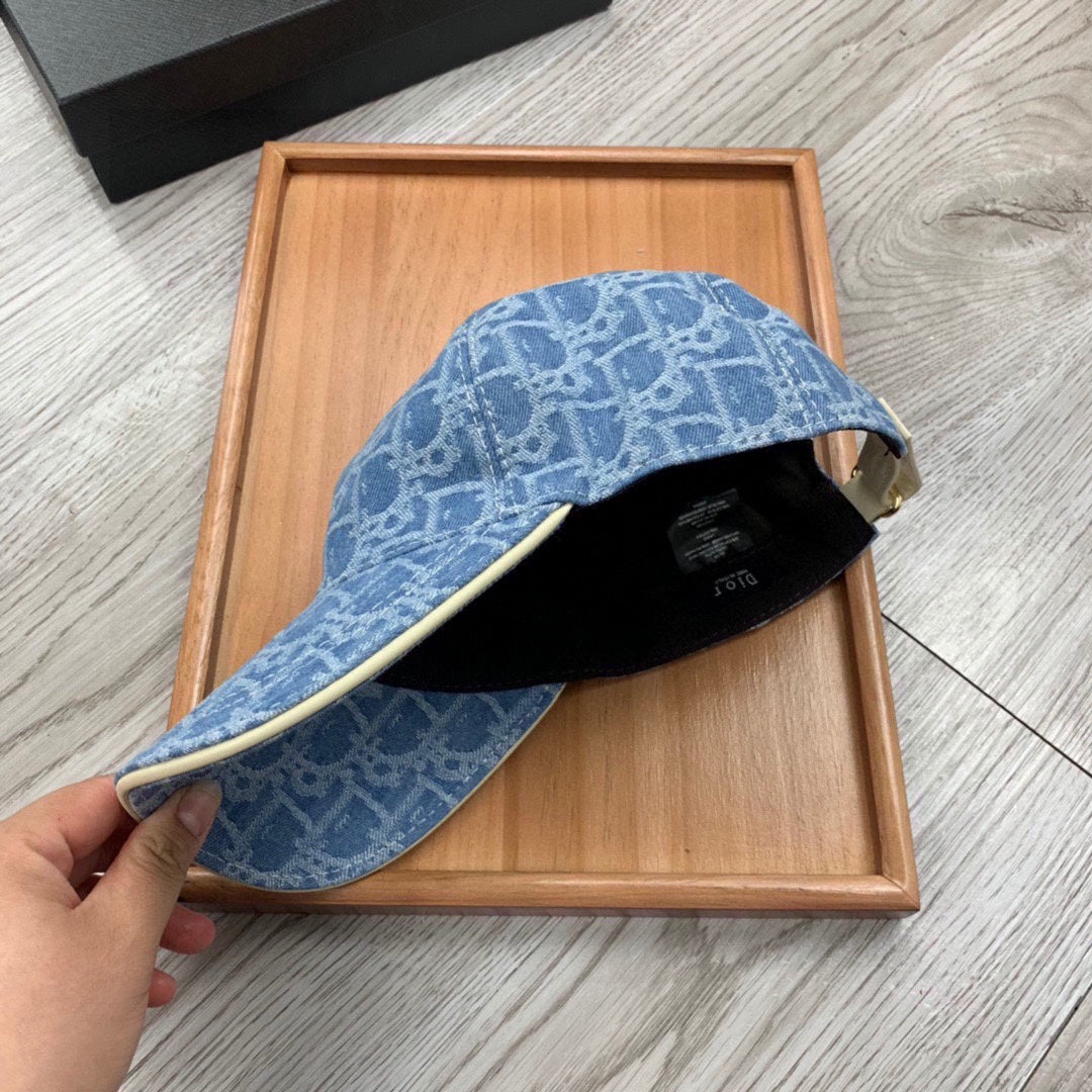 Dior Denim Oblique Hat Cotton 262219
