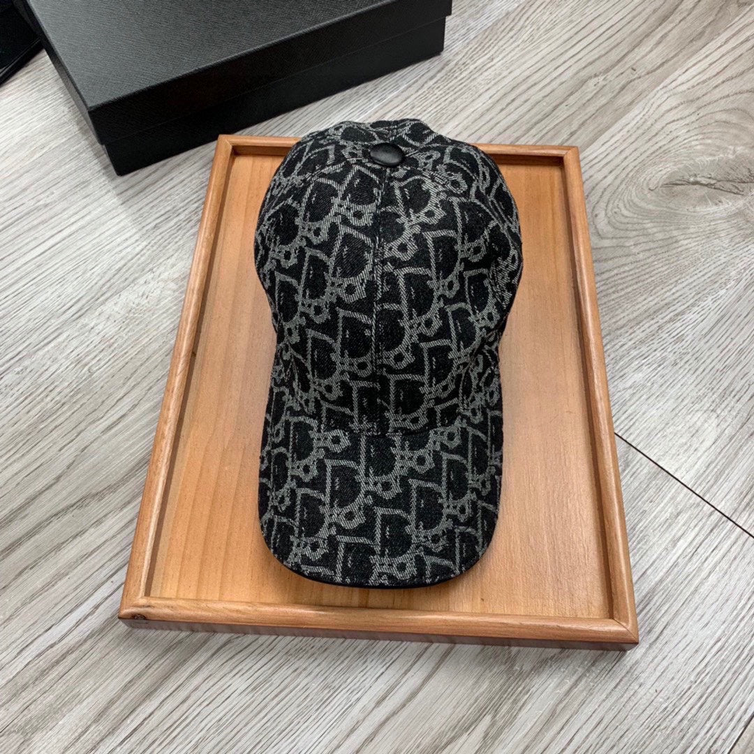 Dior Denim Oblique Hat Cotton 262219