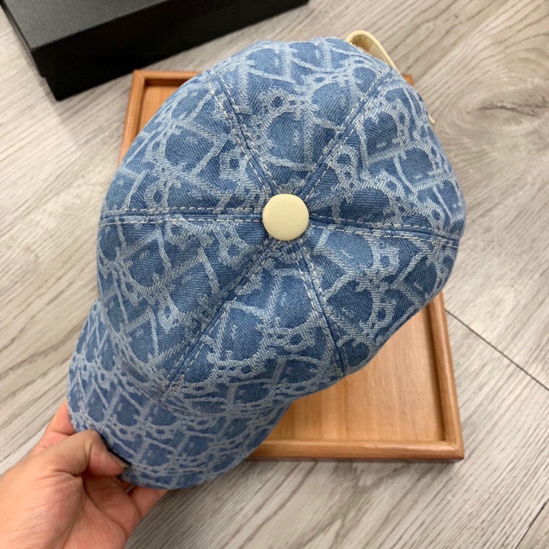 Dior Denim Oblique Hat Cotton 262219