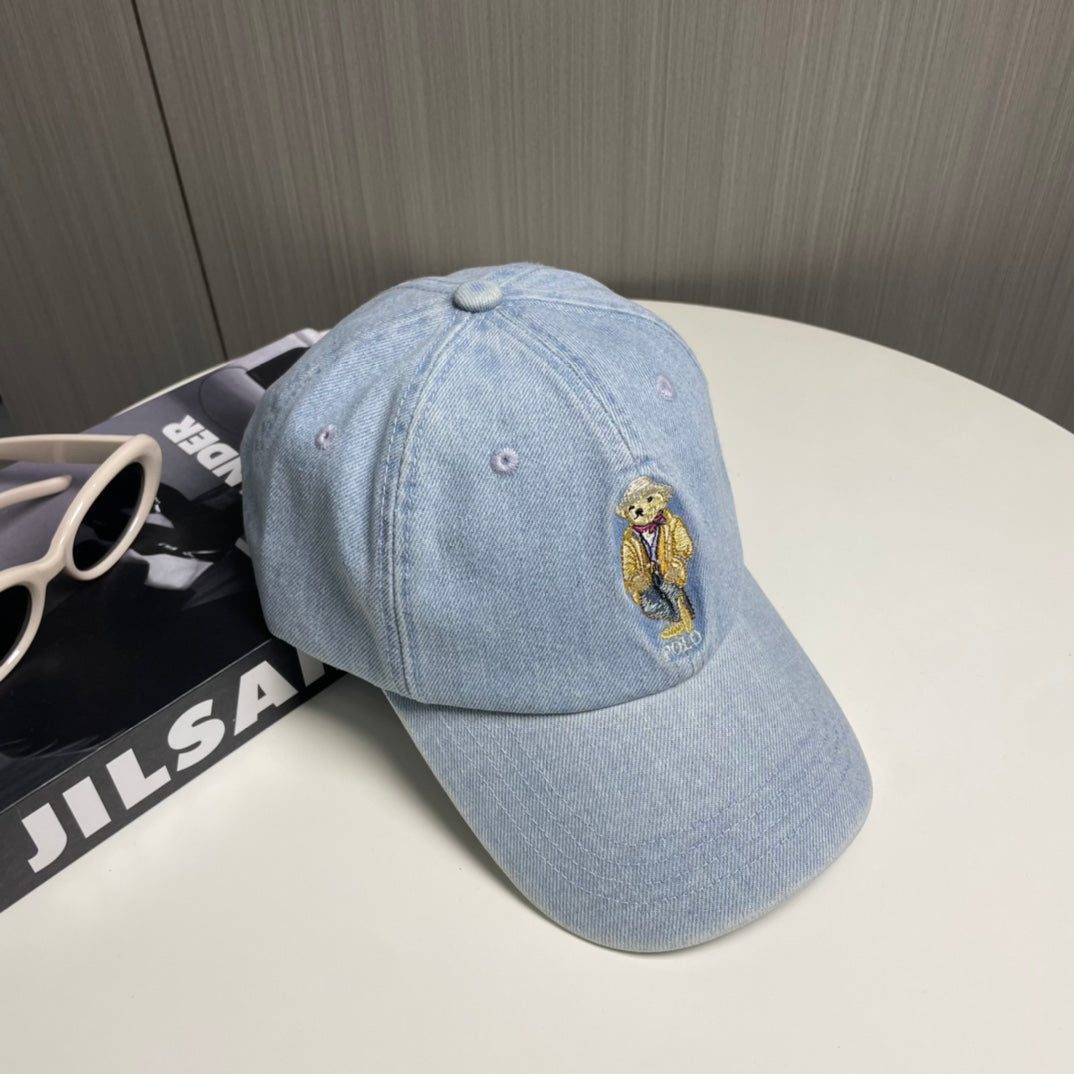 Ralph Lauren Denim Bear Baseball Cap 240657