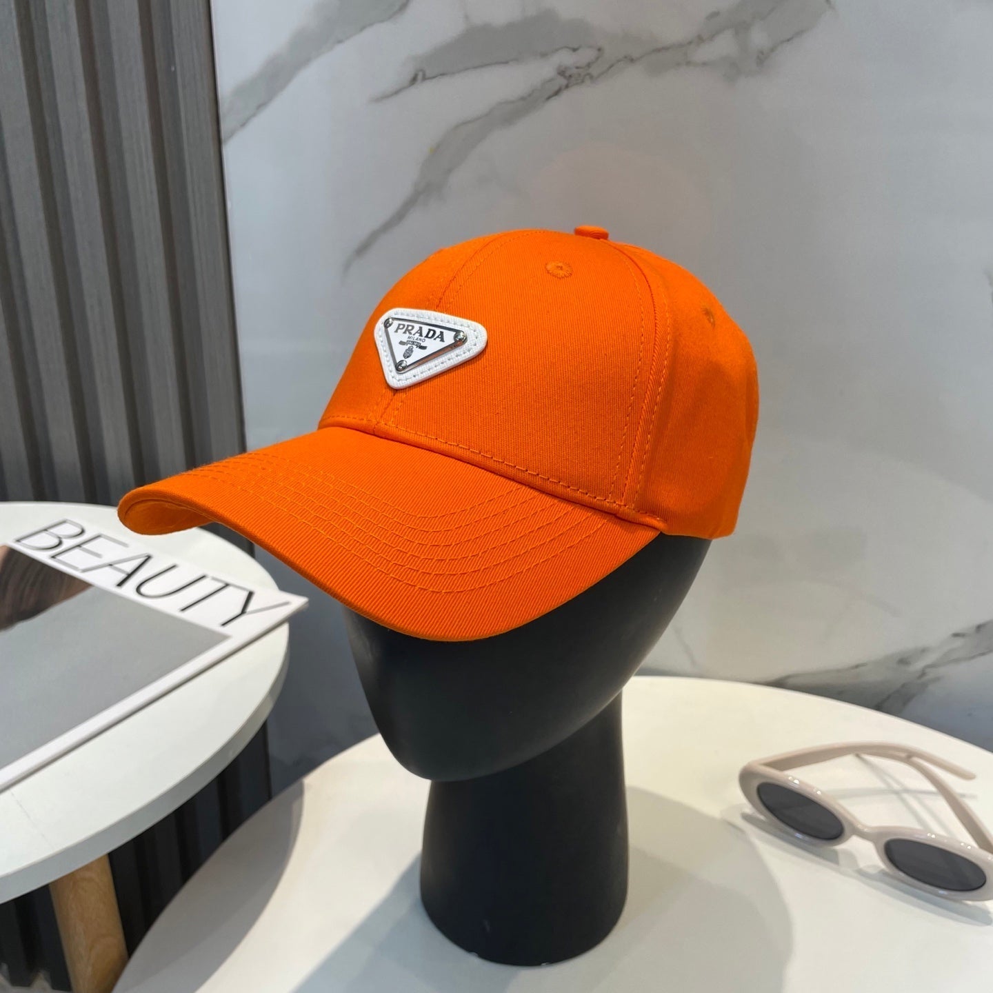 Prada Baseball Cap With White Logo 229264