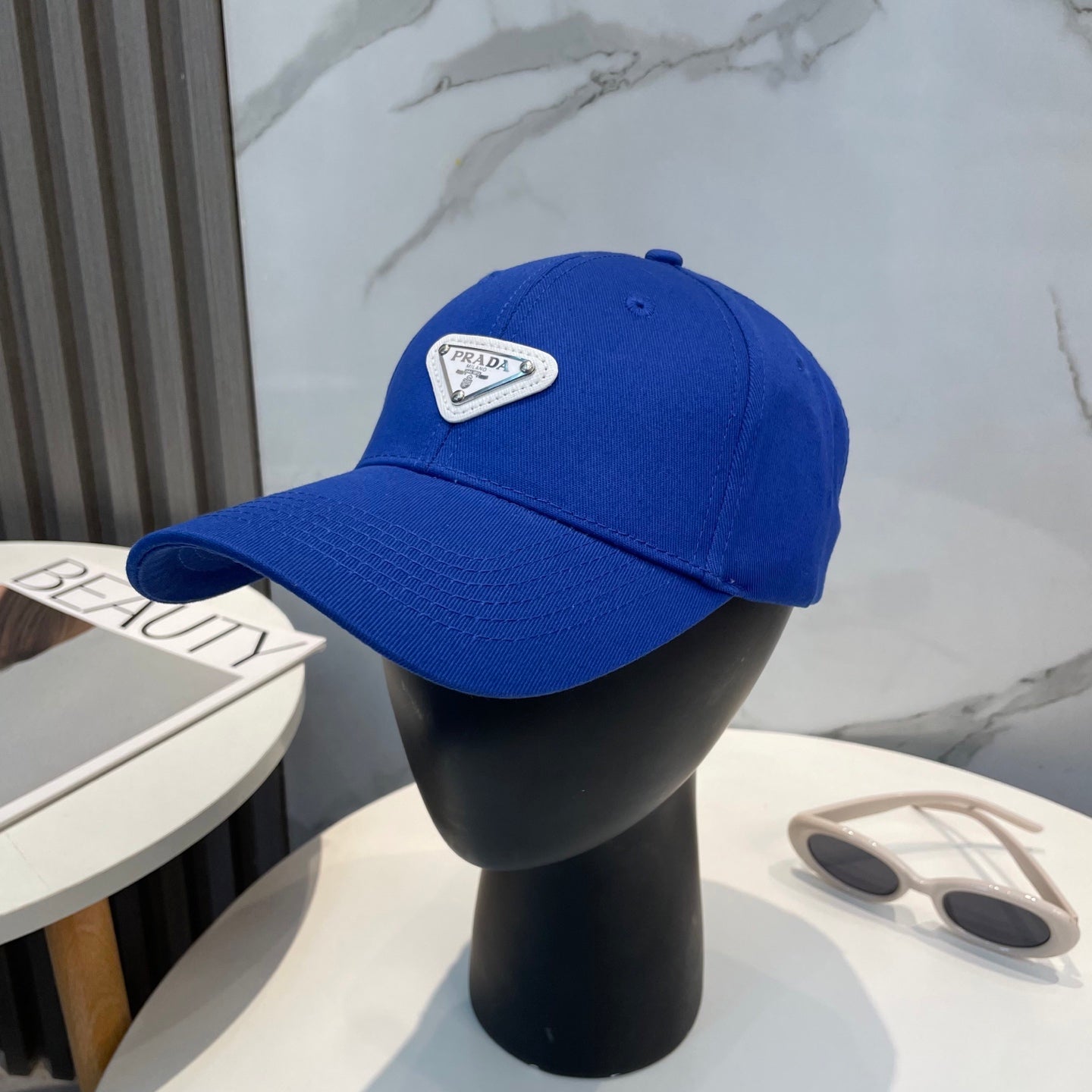 Prada Baseball Cap With White Logo 229264