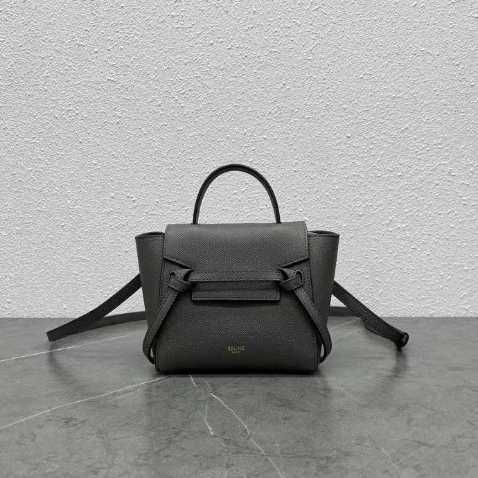 Celine 2026 Pico Belt Bag 16cm Grained Calfskin