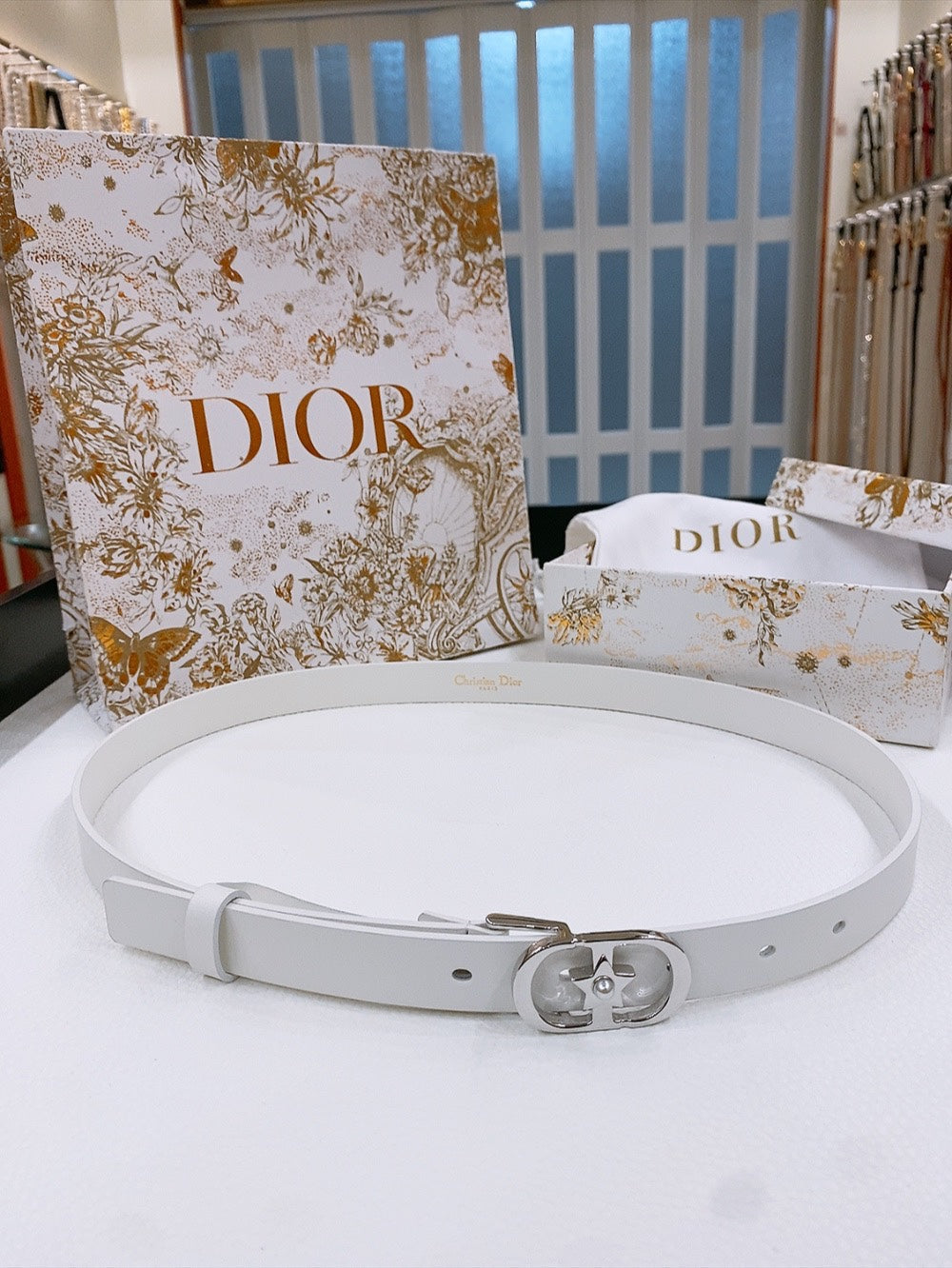 Dior Lucky 30 Montaigne Star CD Belt Cowhide 186319