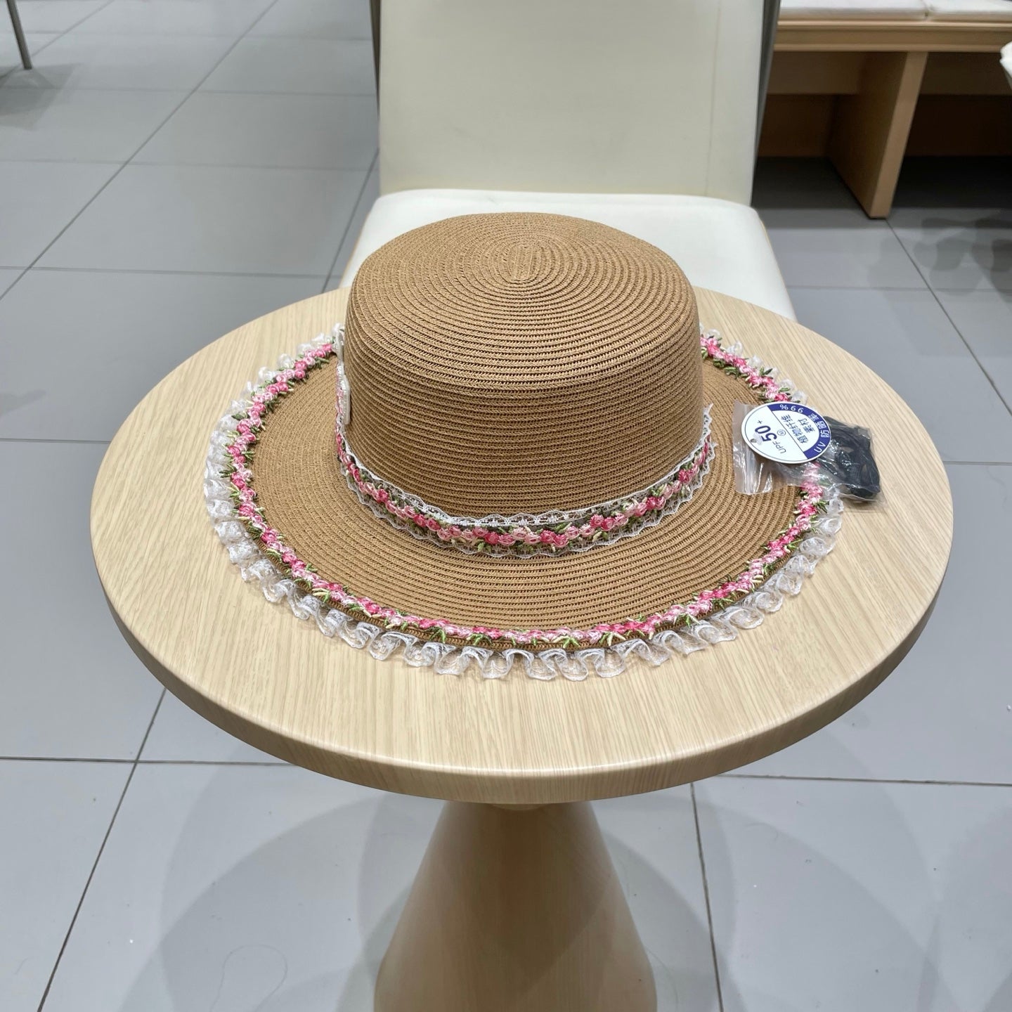 Miumiu Braided Straw-trimmed Bowl Hat 219091