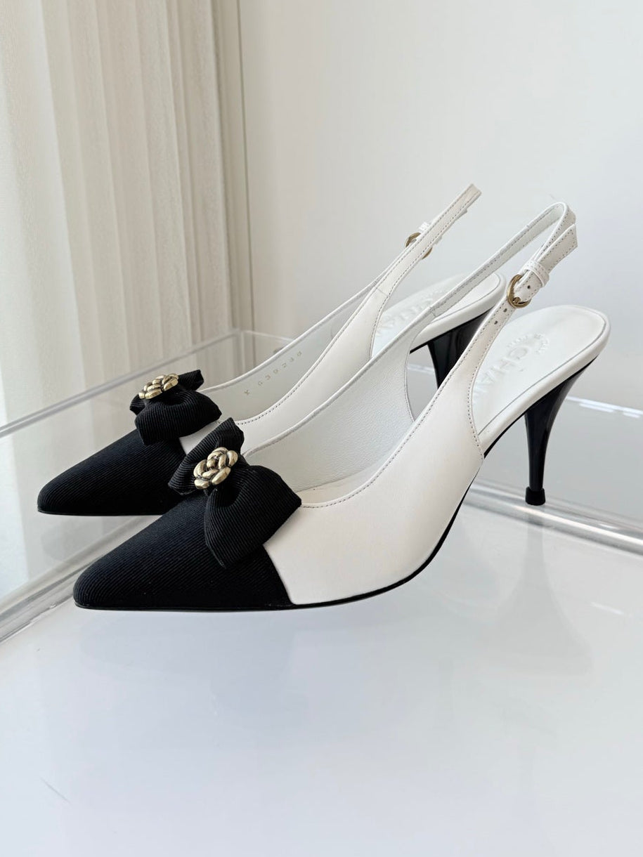 Chanel 2026 Slingback Stilettos Leather Sheepskin 823416