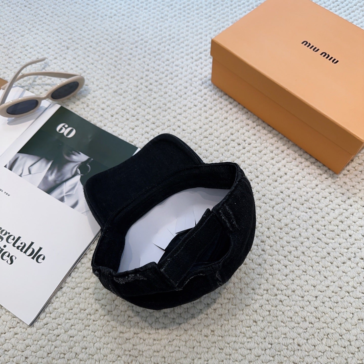 Miumiu Denim Baseball Cap 297667