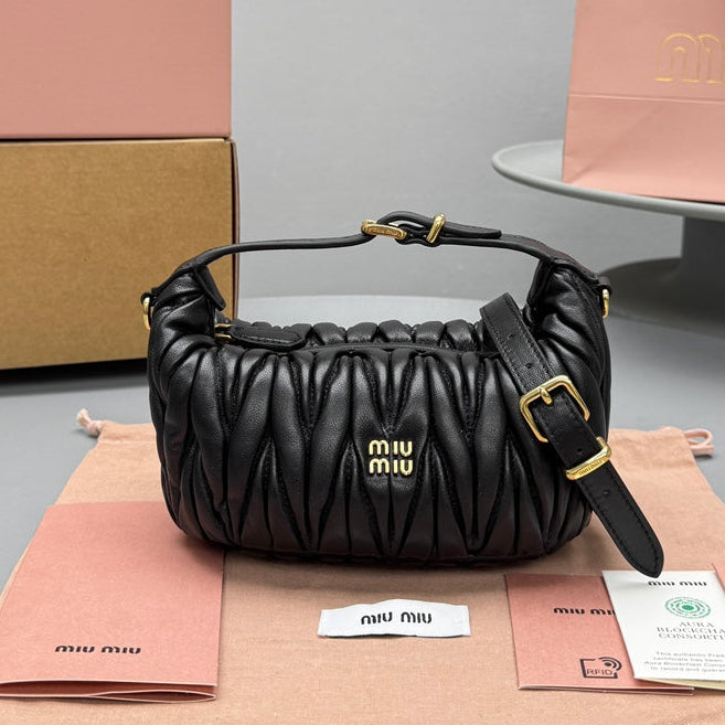 Miumiu 2026 Wander  Bag 16cm Matelasse Nappa Leather 351720