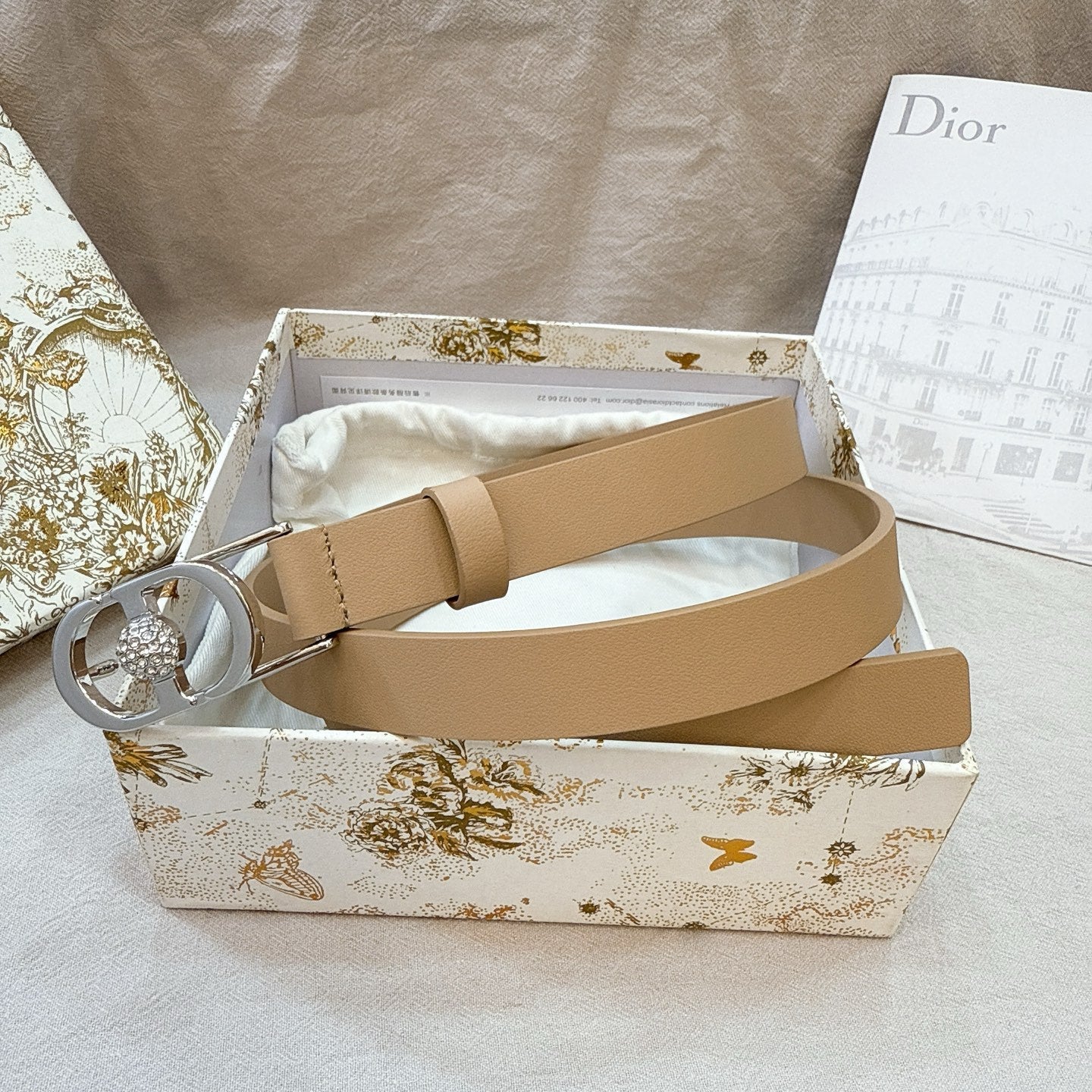 Dior Montaigne Belt 20mm Grained Calfskin 195304