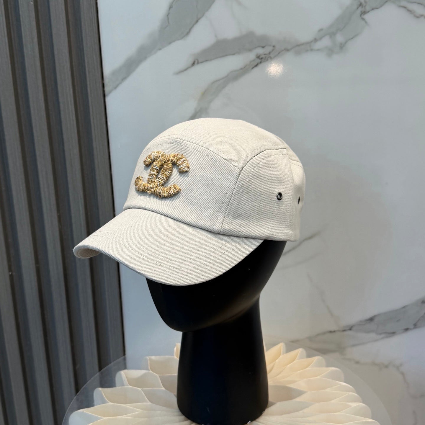 Chanel 3D Embroidered Logo Baseball Cap 229146