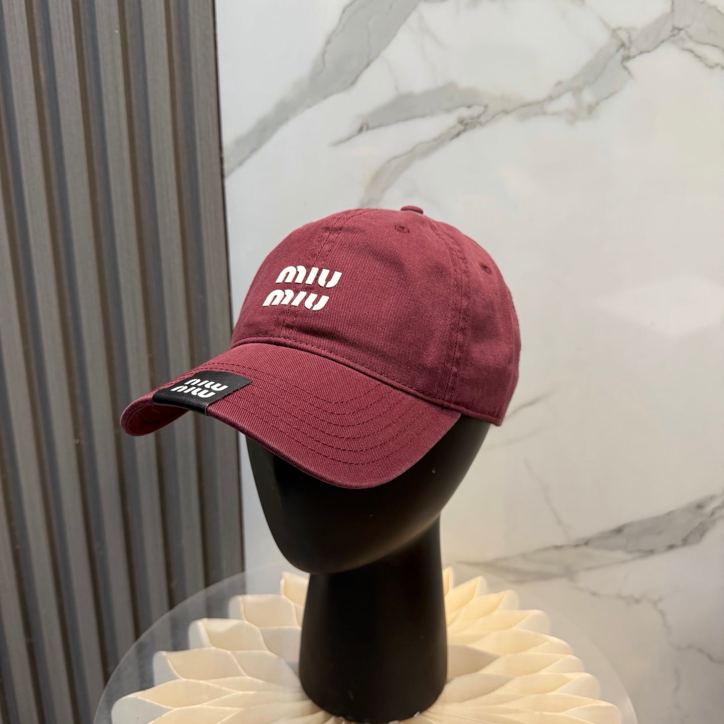 Miumiu Baseball Cap Cotton 262130