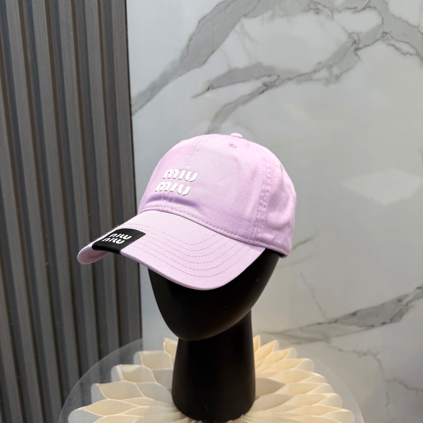 Miumiu Baseball Cap Cotton 262130
