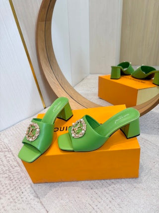 LV 26ss Heel Slippers 65 Goatskin