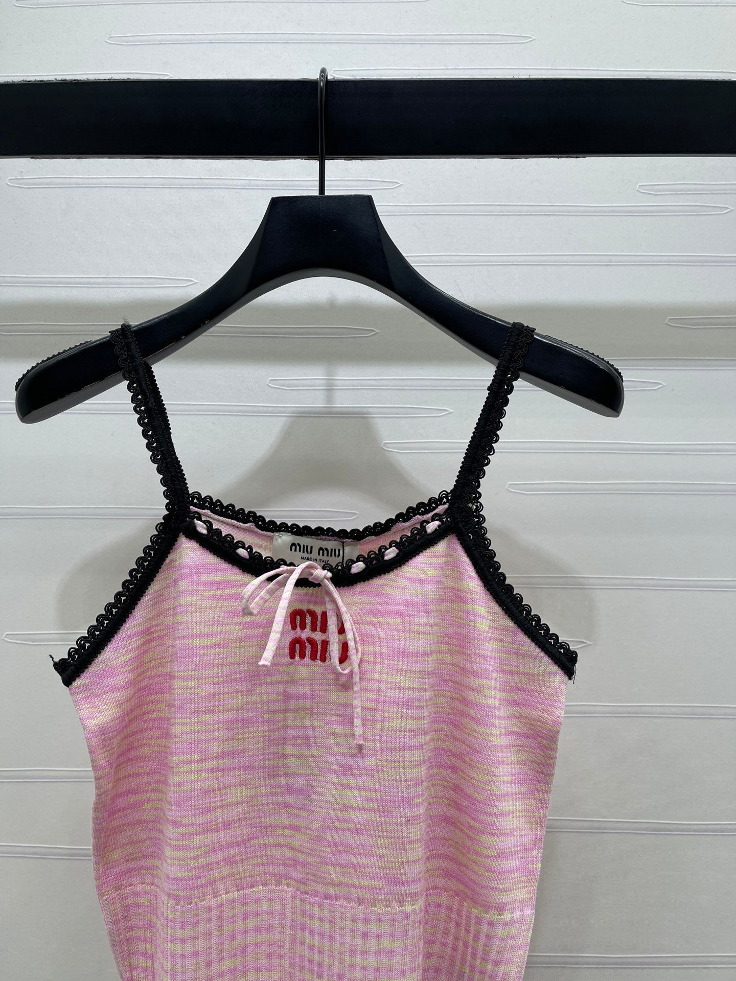 Miumiu 2026 Gradient Camisole Pink and Blue Polyester Viscose 352411