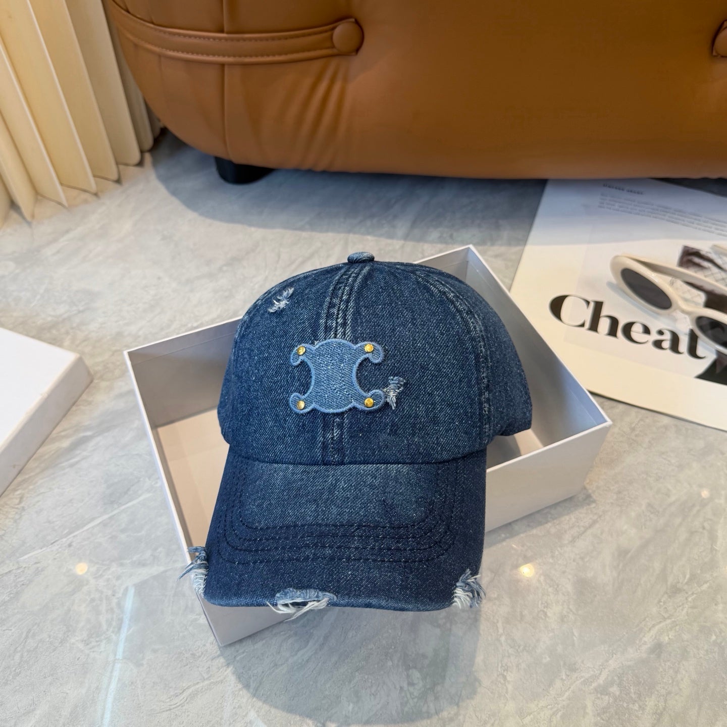 Celine Denim Baseball Cap 250022