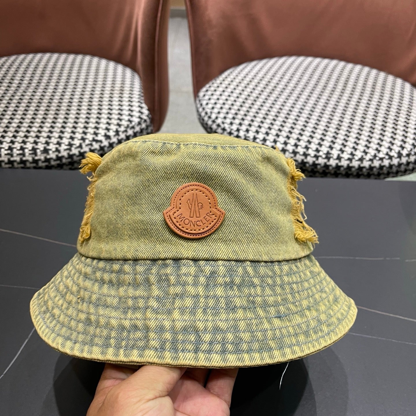 Moncler Denim Bucket Hat 196136