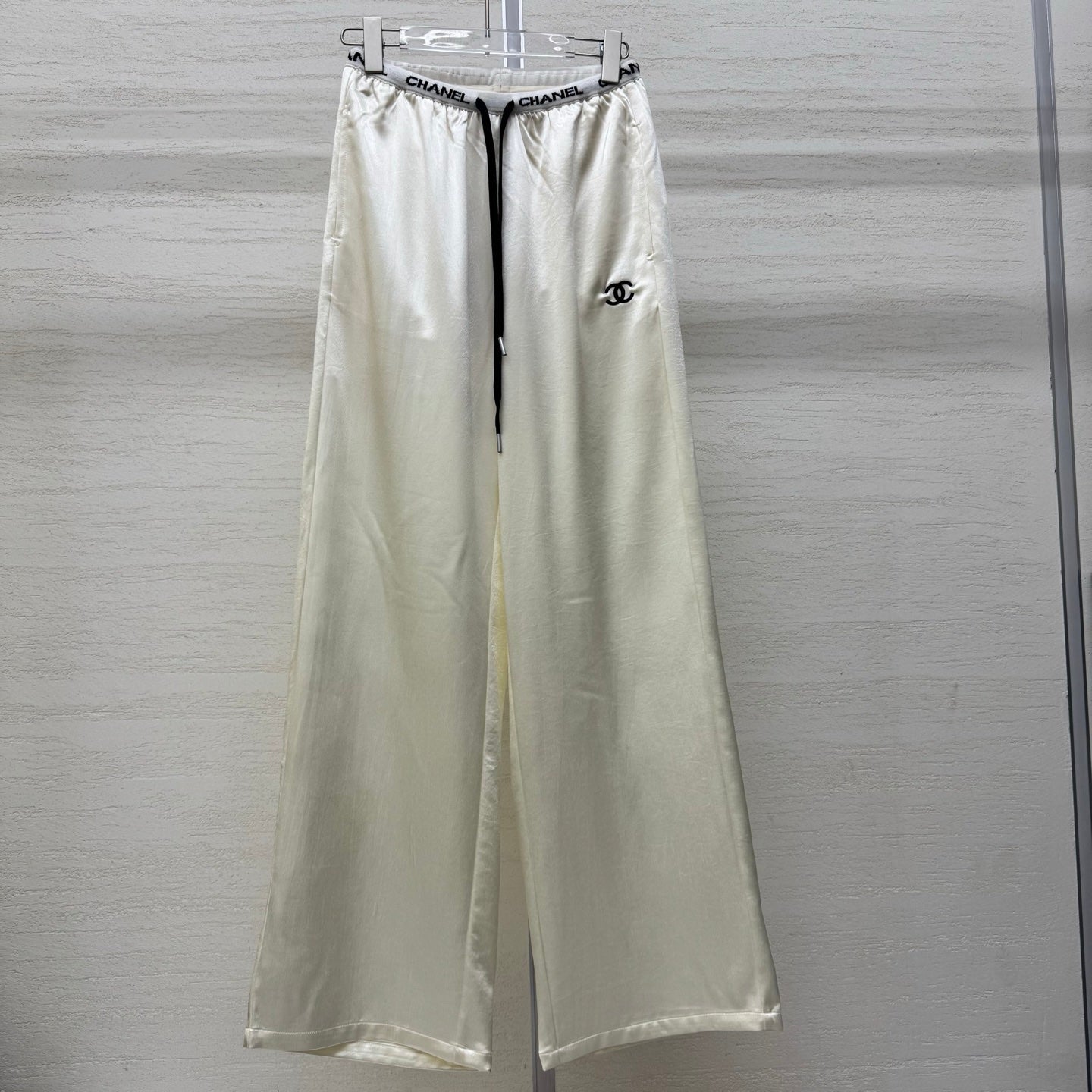 Chanel 2026 Waist Drawstring Acetate Casual Wide-Leg Pant Polyester 356793