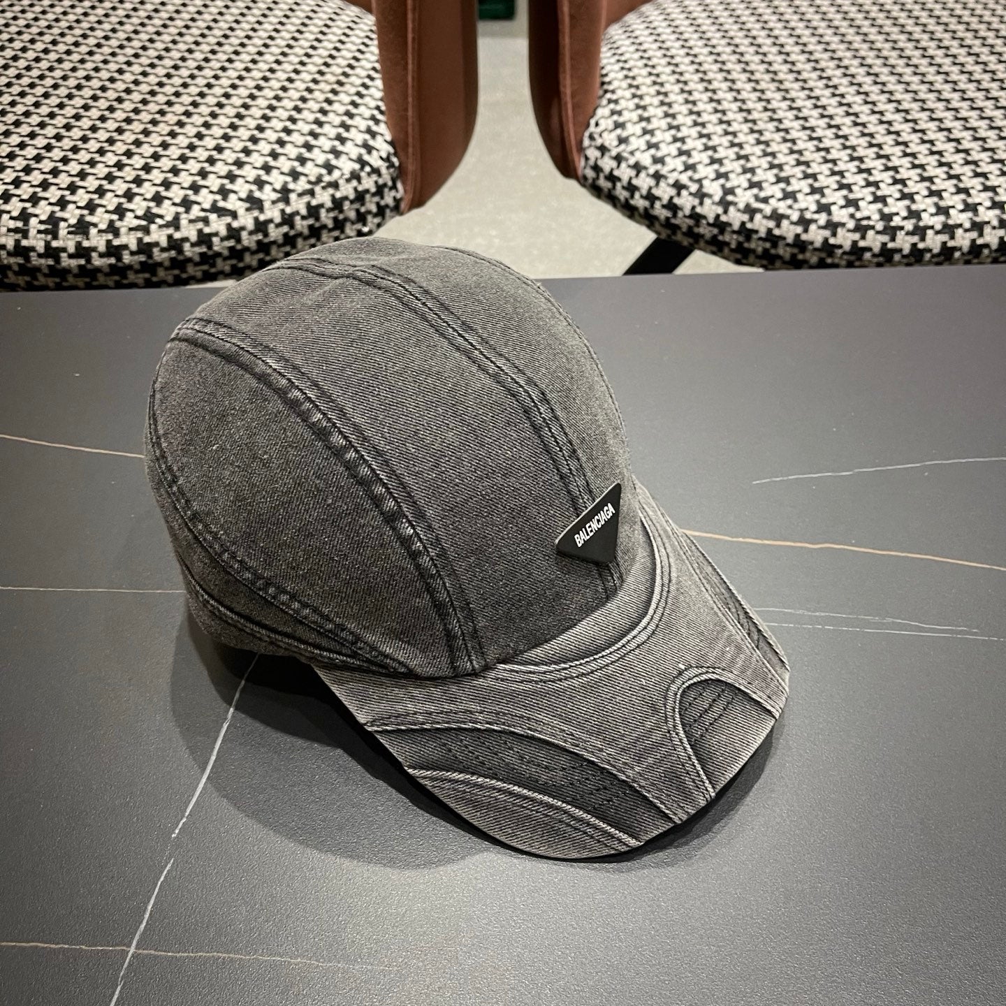 Balenciaga Logo Denim Hat 213509