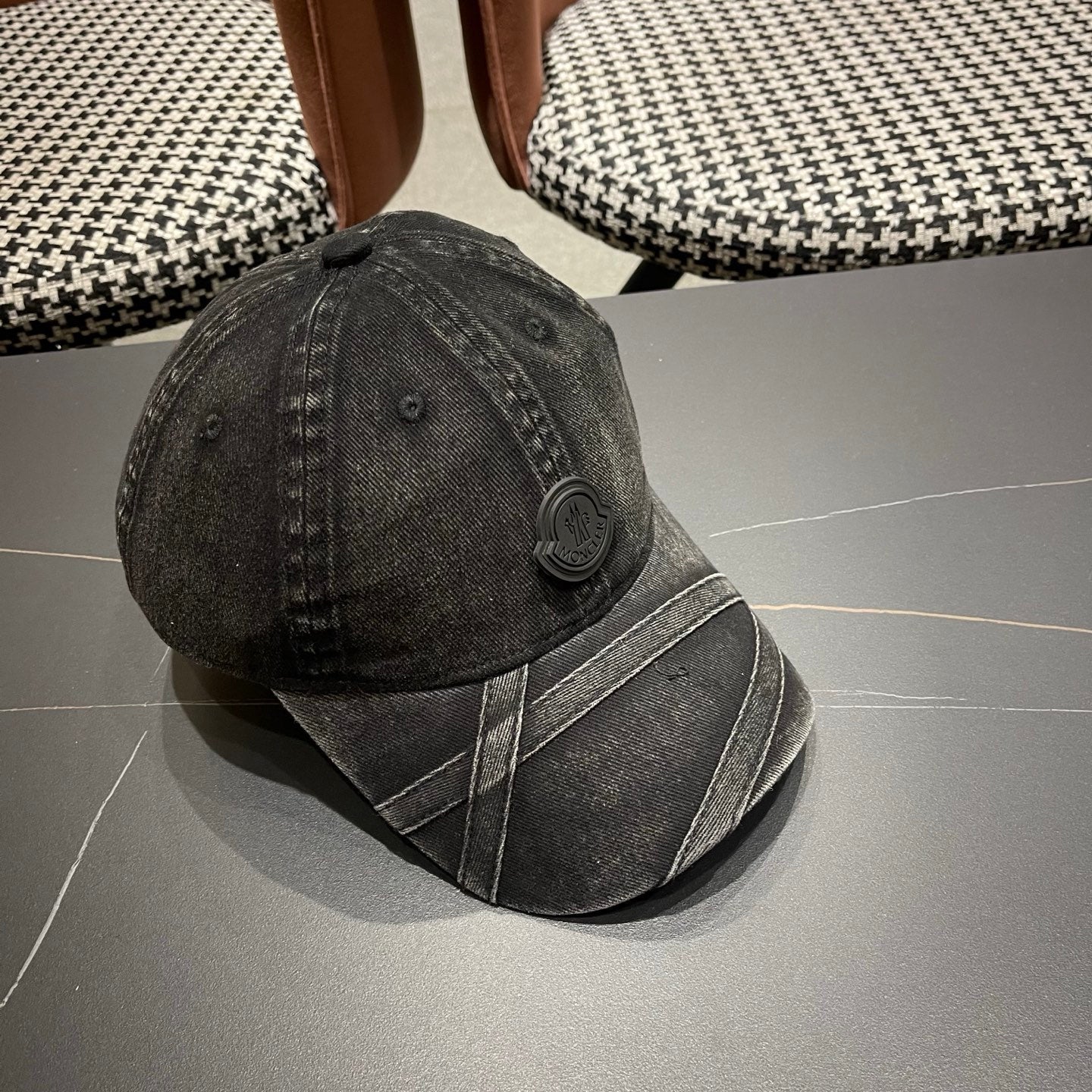 Moncler Logo Denim Hat 213495