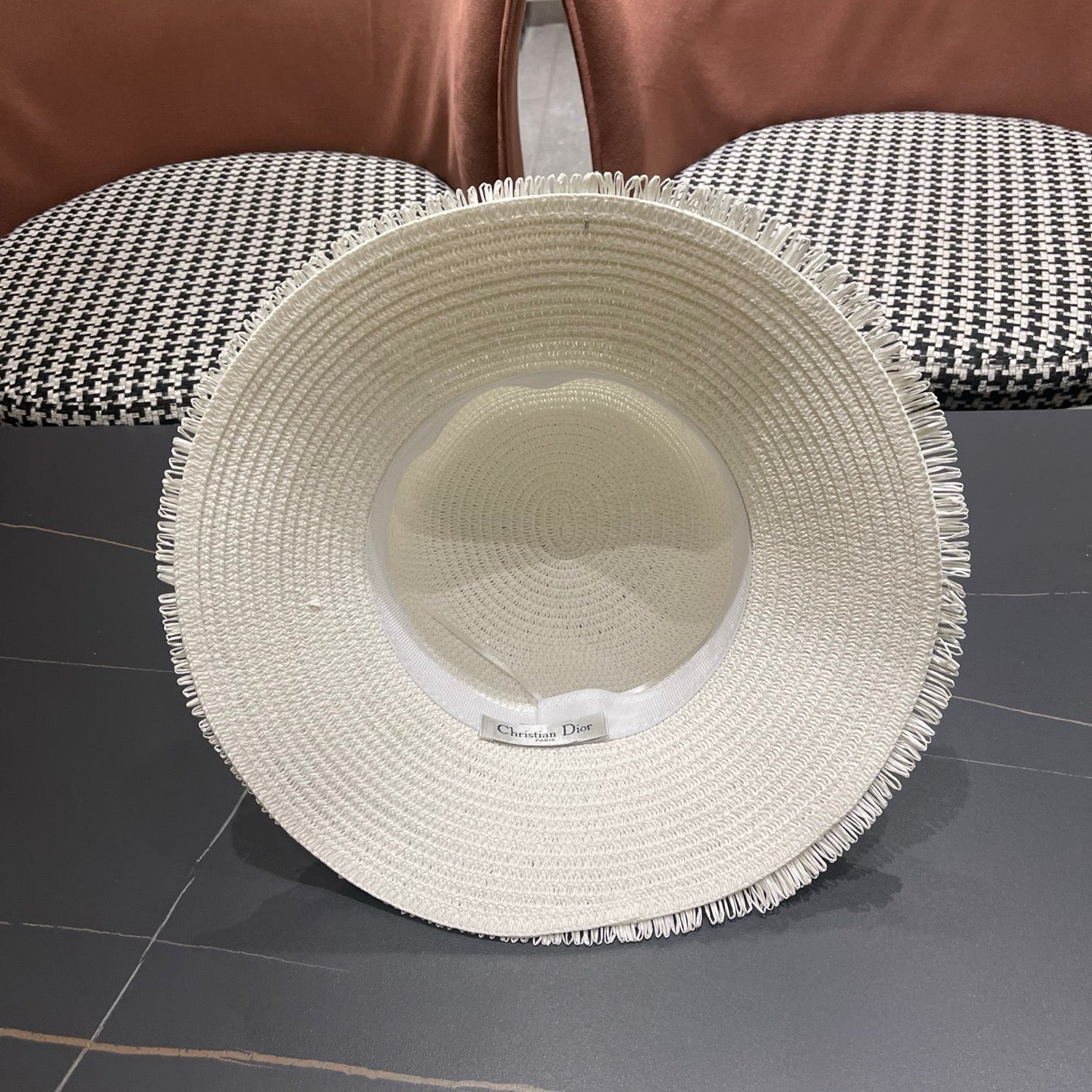 Dior D-Bobby Straw Hat 219043