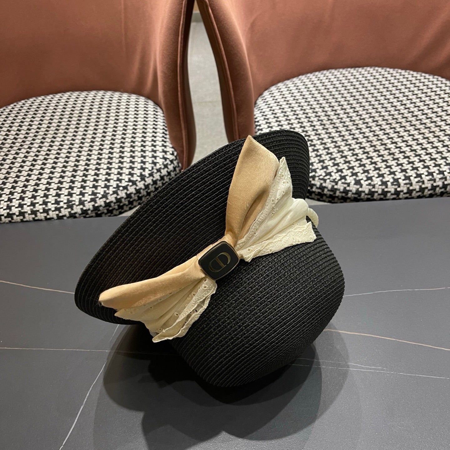 Dior Bow Pearl Hat 220997