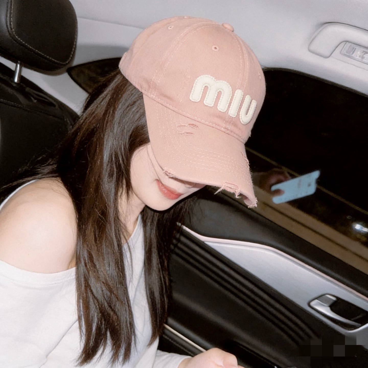 Miumiu Baseball Cap Cotton 280836