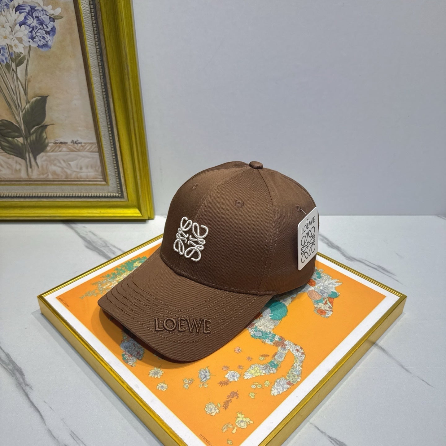 Loewe Logo Cotton Hat 195902