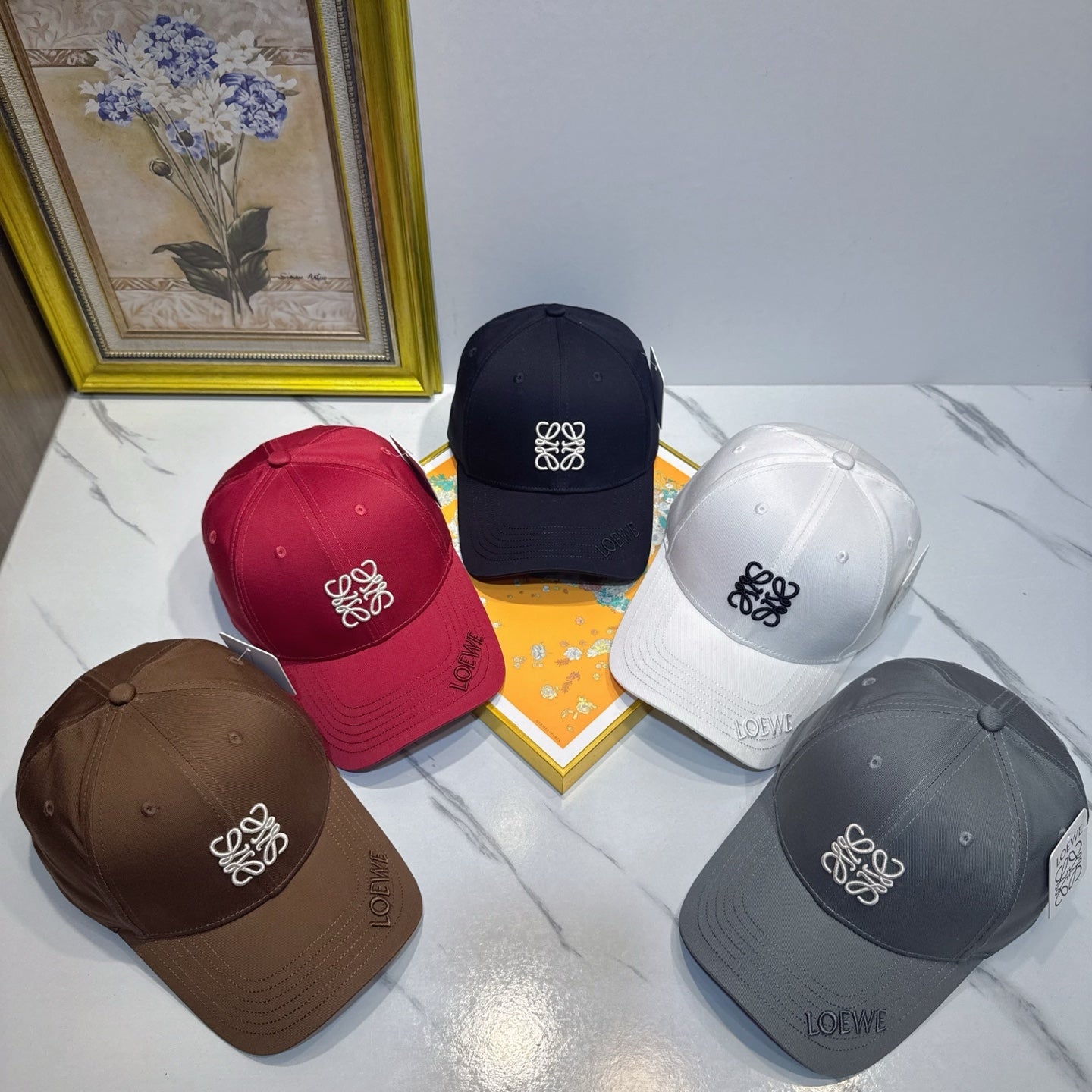 Loewe Logo Cotton Hat 195902