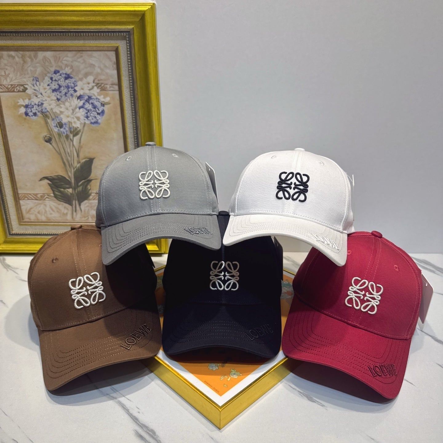 Loewe Logo Cotton Hat 195902