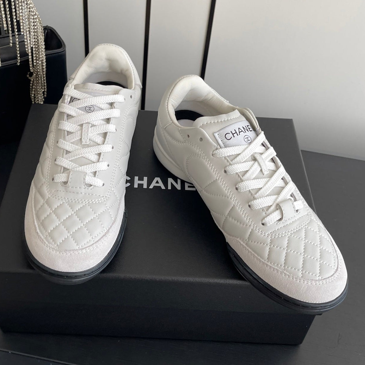 Chanel 2026 Sneaker Quilted Calfskin Suede 895746